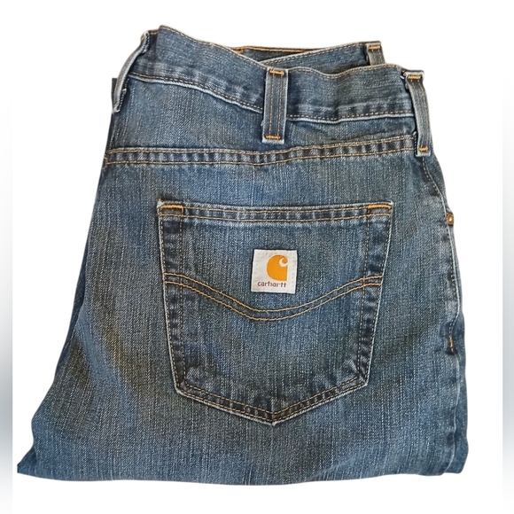 Carhartt 36 X 30 Relaxed Fit Medium Wash Mens Blue Jeans - Picture 1 of 6